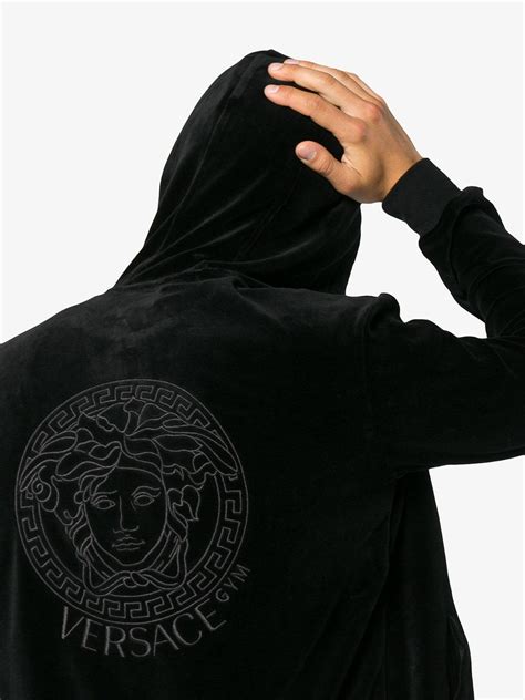 versace hoodie mens sale|versace sweatsuit for men.